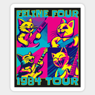 Feline Four Concert Tour 1984 Sticker